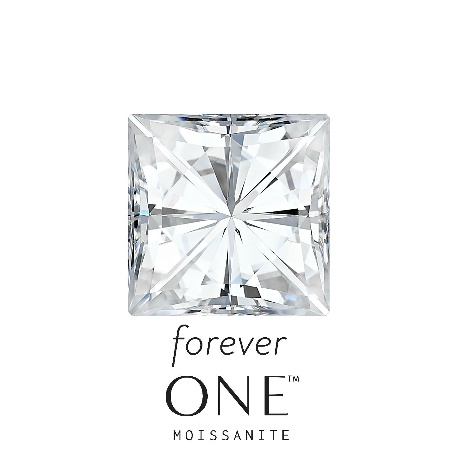 Square Cut Forever One Moissanite Loose Stone - Moissanite Rings