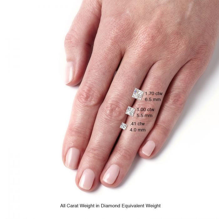 Square Cut Forever One Moissanite Loose Stone - Moissanite Rings