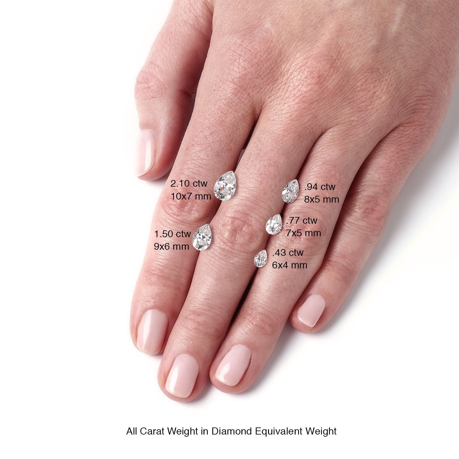Pear Shape Forever One Moissanite Loose Gemstone - Moissanite Rings