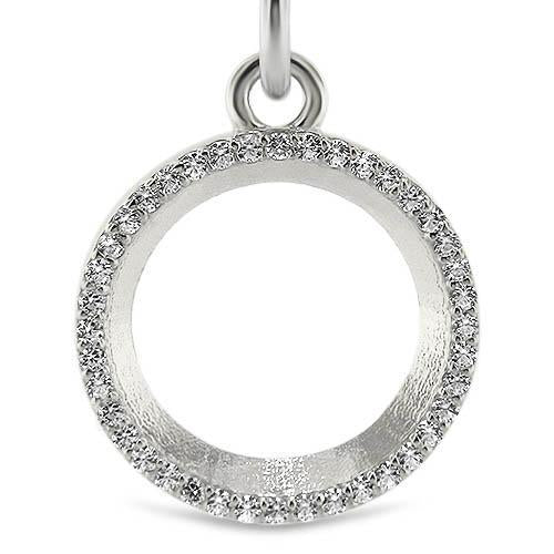 Circle of Diamonds Pendant and Chain - Moissanite Rings