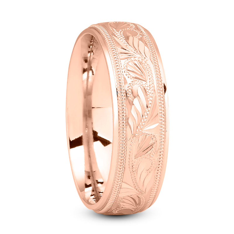 14k Rose Gold Wedding Band