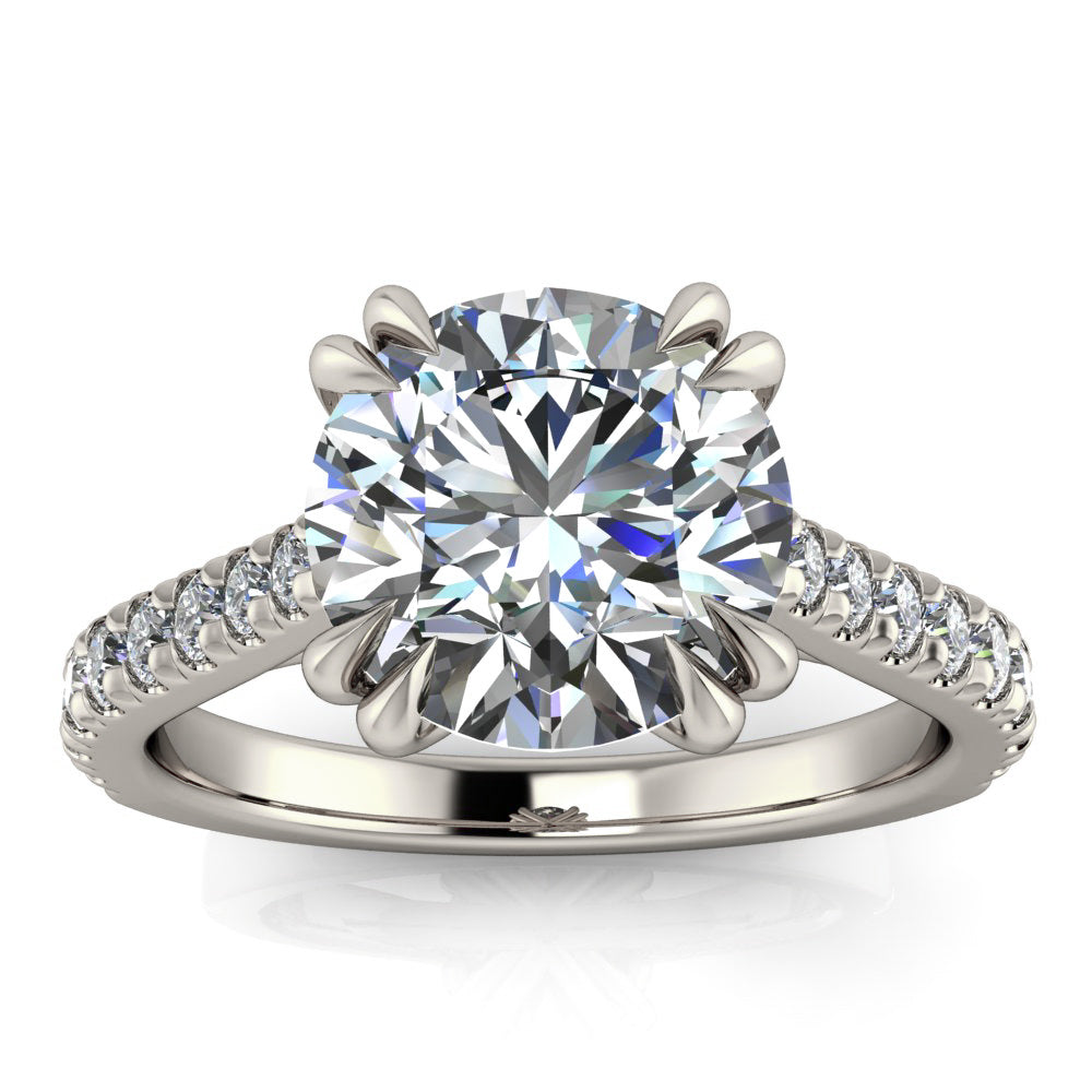 2 Carat Double Eagle Claw Diamond Engagement Ring - Bene
