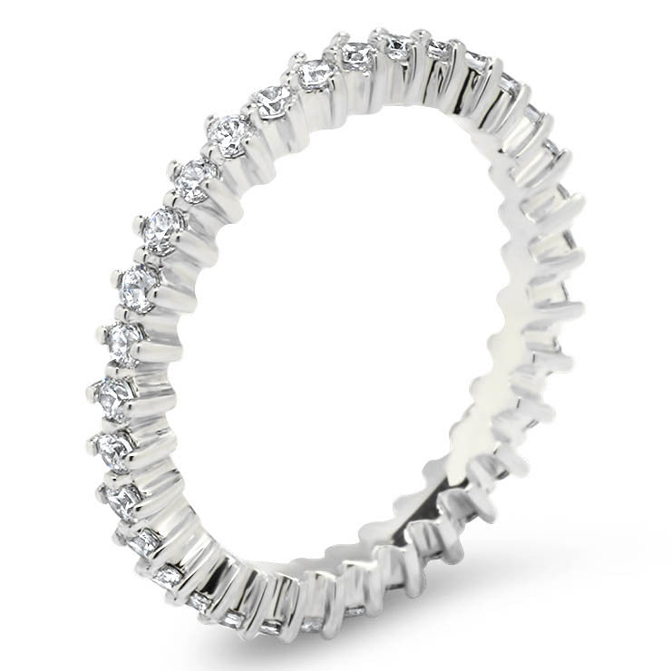 Diamond Eternity Wedding Band - Star - Moissanite Rings