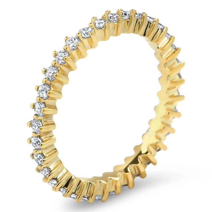 Diamond Eternity Wedding Band - Star - Moissanite Rings