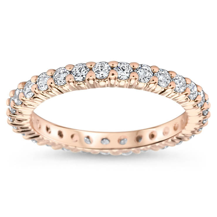 Diamond Eternity Wedding Band -  Sugar - Moissanite Rings