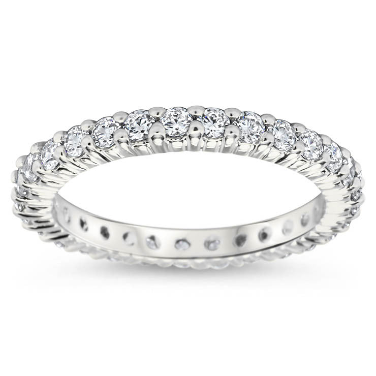 Diamond Eternity Wedding Band -  Sugar - Moissanite Rings