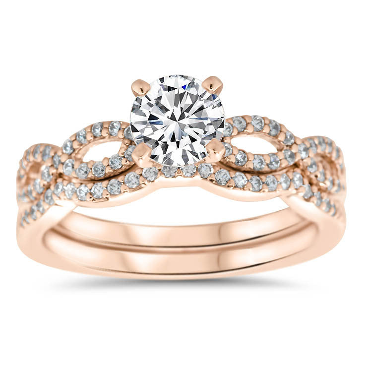 Celebration Matching Set - Moissanite Rings