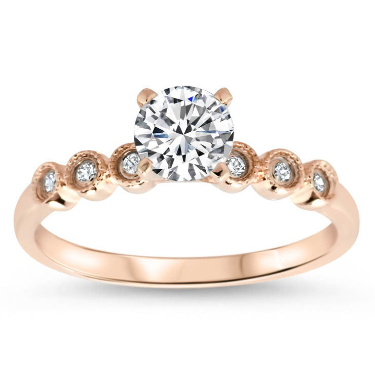 Dainty Moissanite Diamond Engagement Ring - Cara - Moissanite Rings