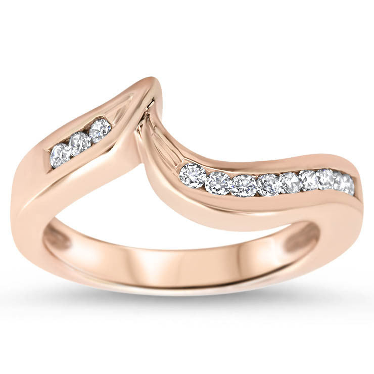 Princess Cut Diamond Channel set Cocktail Ring 14k White Gold - Cali- Diamonds | Call: 310-663-1340