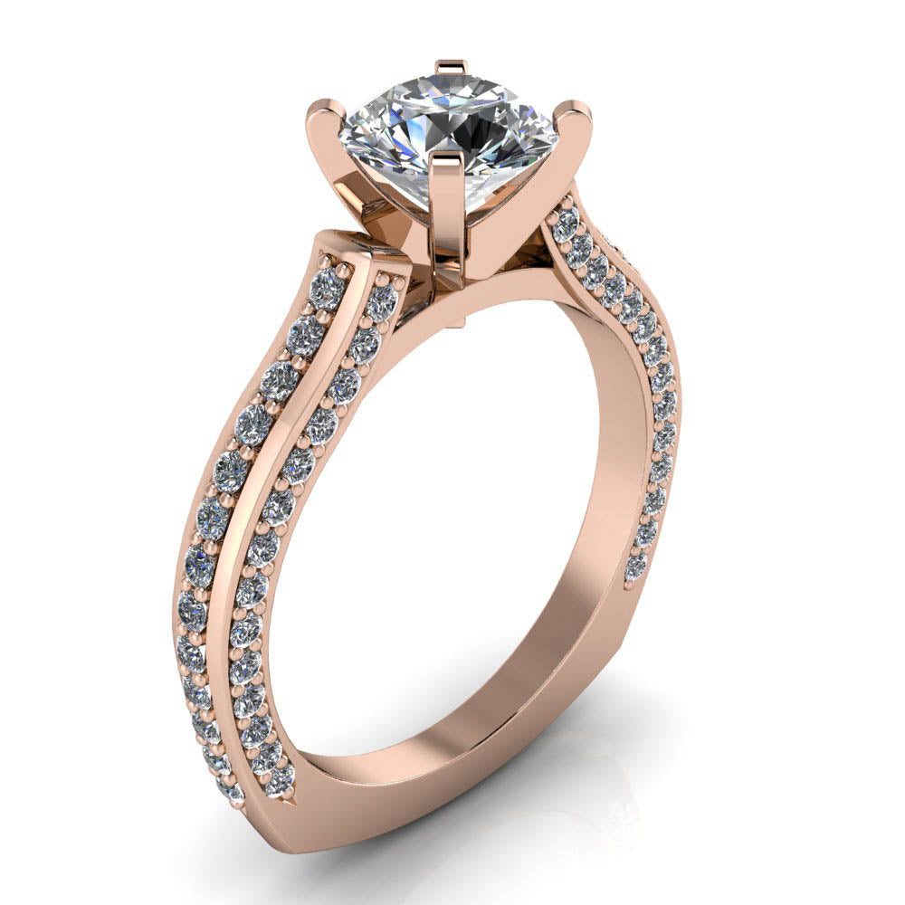 Euro shank hot sale engagement rings