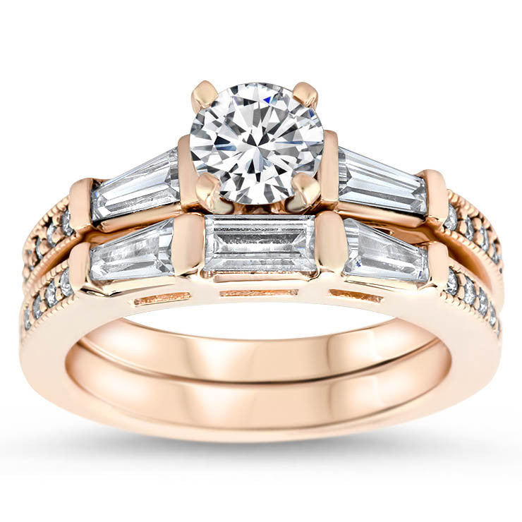Shop Victoria Baguette Diamond Ring in 18K White Gold Online