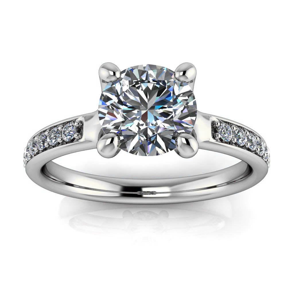 Forever One Moissanite Diamond Engagement Ring - Adeline - Moissanite Rings