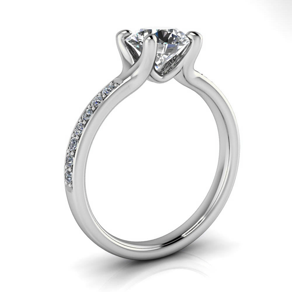 Forever One Moissanite Diamond Engagement Ring - Adeline - Moissanite Rings