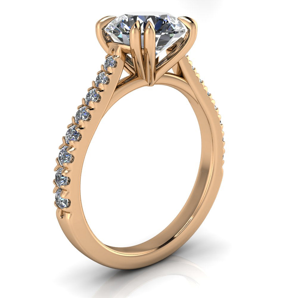 2 Carat Double Eagle Claw Diamond Engagement Ring - Bene