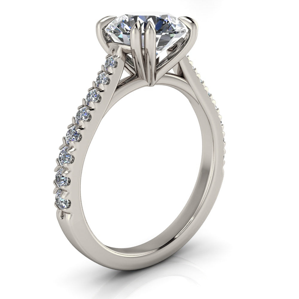 2 Carat Double Eagle Claw Diamond Engagement Ring - Bene