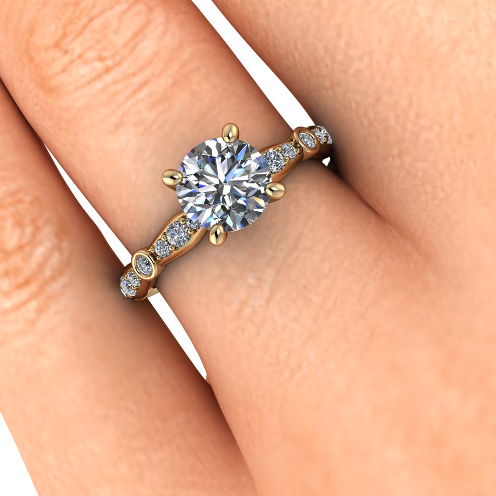 Moissanite Engagement Ring Diamond Setting - Hope - Moissanite Rings