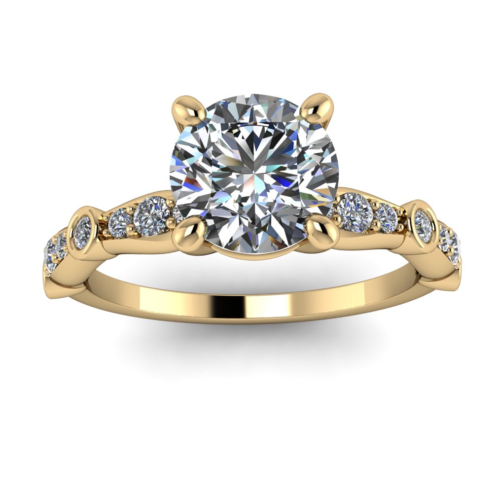 Moissanite Engagement Ring Diamond Setting - Hope - Moissanite Rings