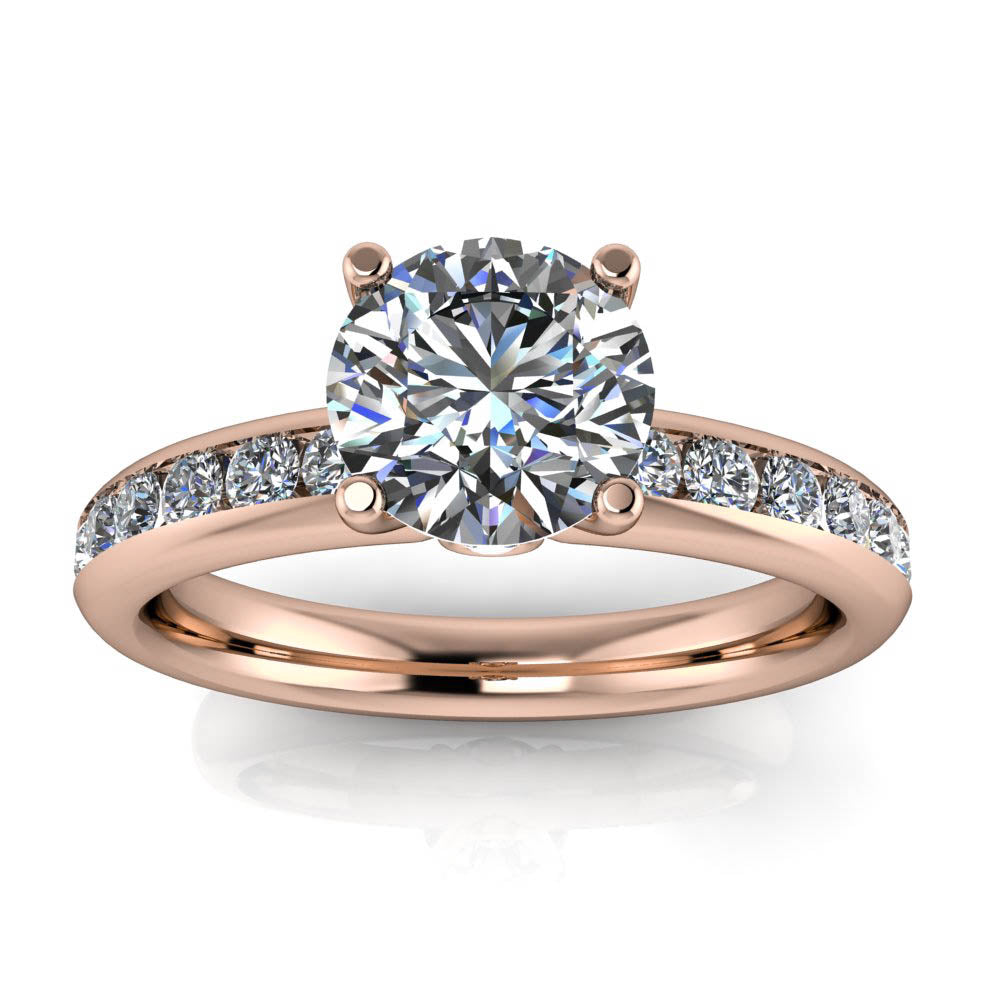 Moissanite Engagement Ring Diamond Setting - Apolina - Moissanite Rings