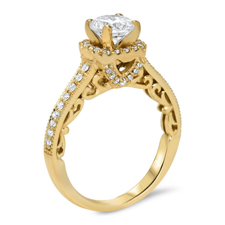 Forever One Moissanite Engagement Ring - Tianna - Moissanite Rings