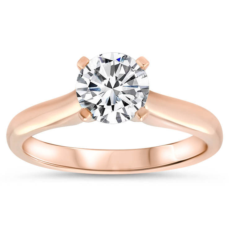 Classic Solitaire Forever One Moissanite Engagement Ring - Taylor - Moissanite Rings