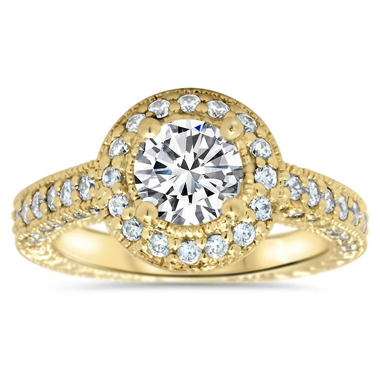 Vintage Style Moissanite Engagement Ring - Joy - Moissanite Rings