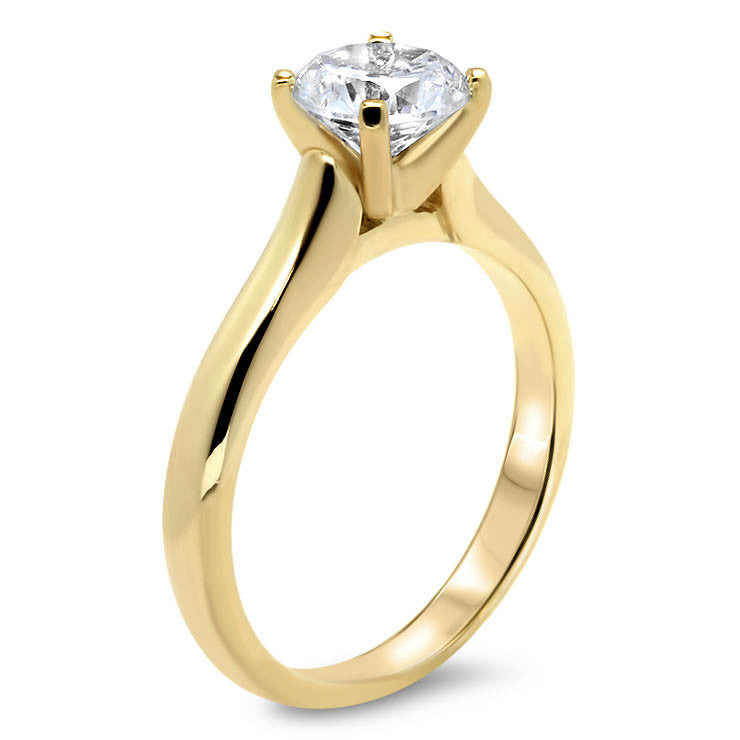 Classic Solitaire Forever One Moissanite Engagement Ring - Taylor - Moissanite Rings