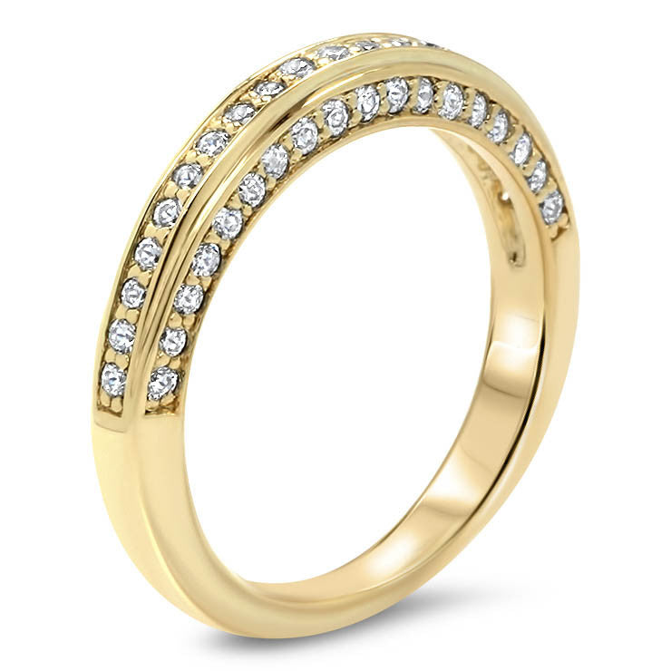 Diamond Wedding  Band - Chilly - Moissanite Rings