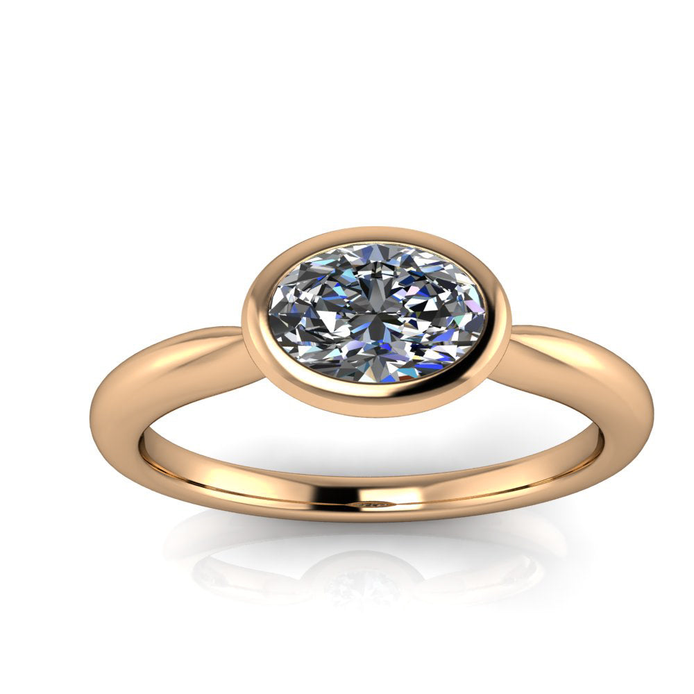 Nutmeg | 18ct Rose Gold pavé halo style engagement ring | Taylor & Hart