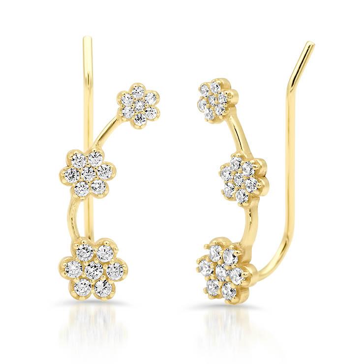 Flower Climber Earrings