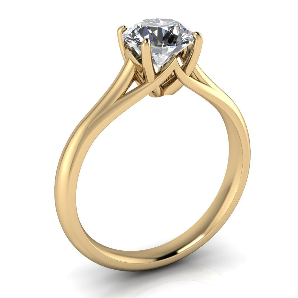 8.5 mm Solitaire Moissanite Engagement Ring Forever One - Giselle - Moissanite Rings