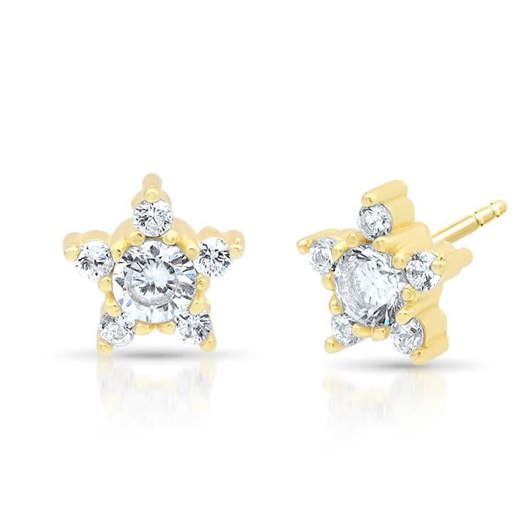 Star Studded Diamond Earrings