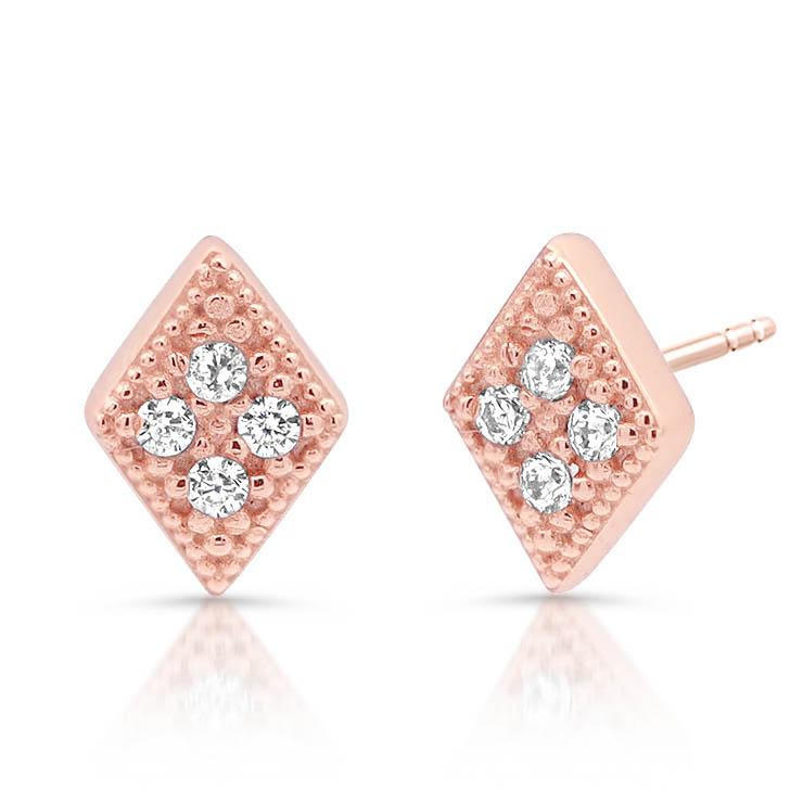 Diamond Pave Diamond Stud