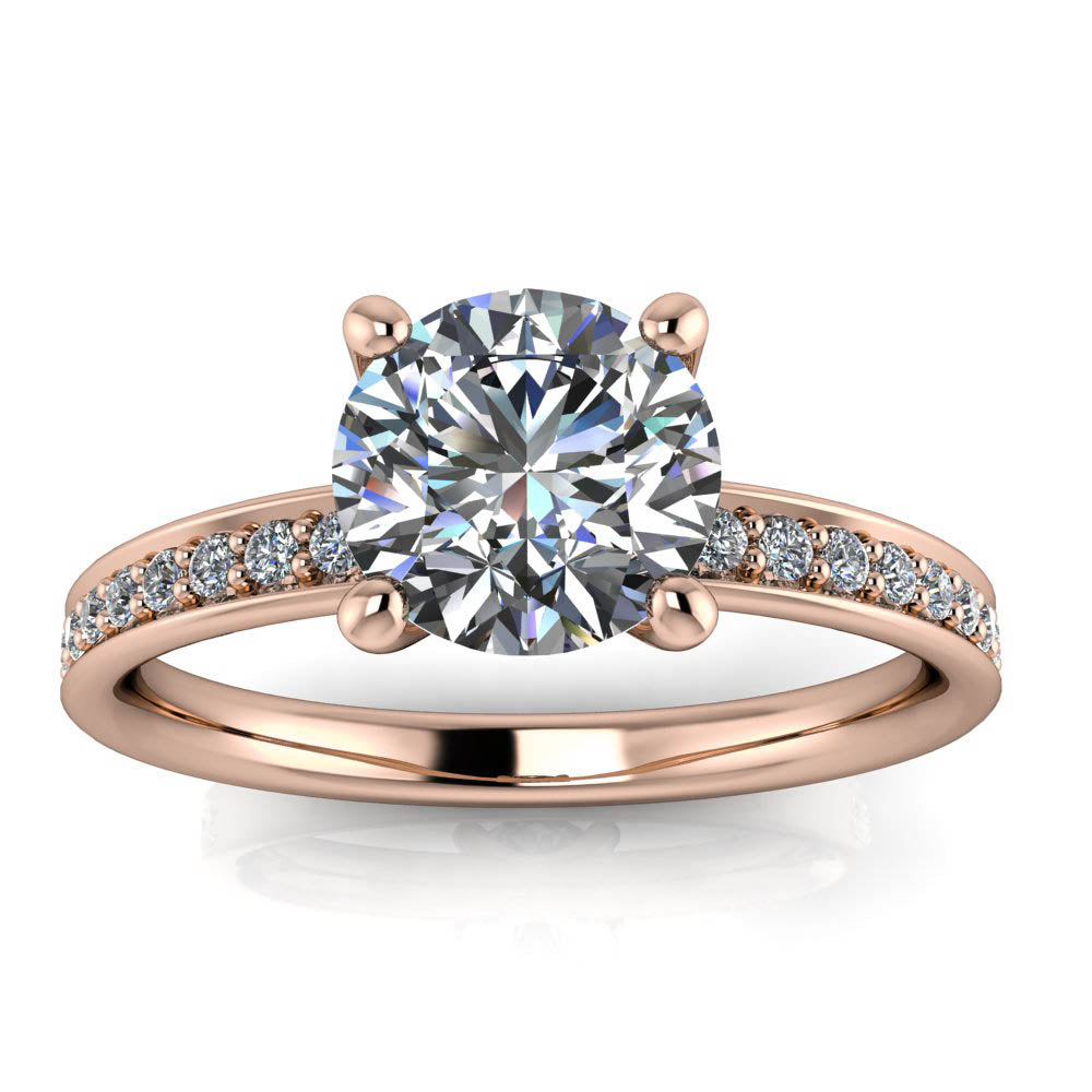 Moissanite Engagement Ring Forever One - Natalie I - Moissanite Rings