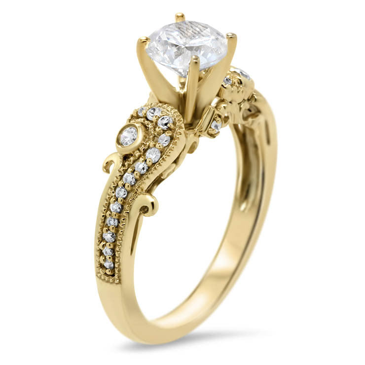 Diamond Engagement Ring 7/8 ct tw Round-cut 14K Rose Gold | Kay