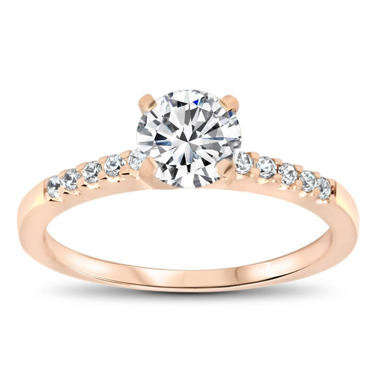Moissanite  Engagement Ring Diamond Setting - Tink - Moissanite Rings