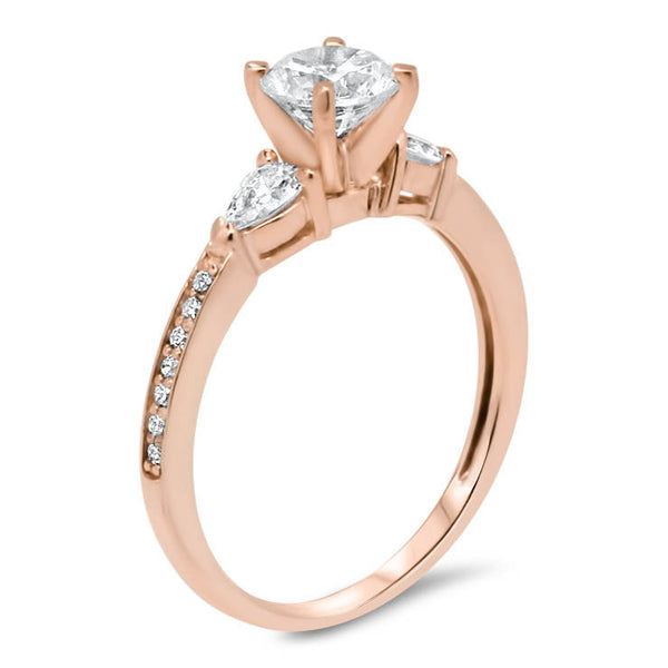 Dainty Diamond Engagement Ring -Pia