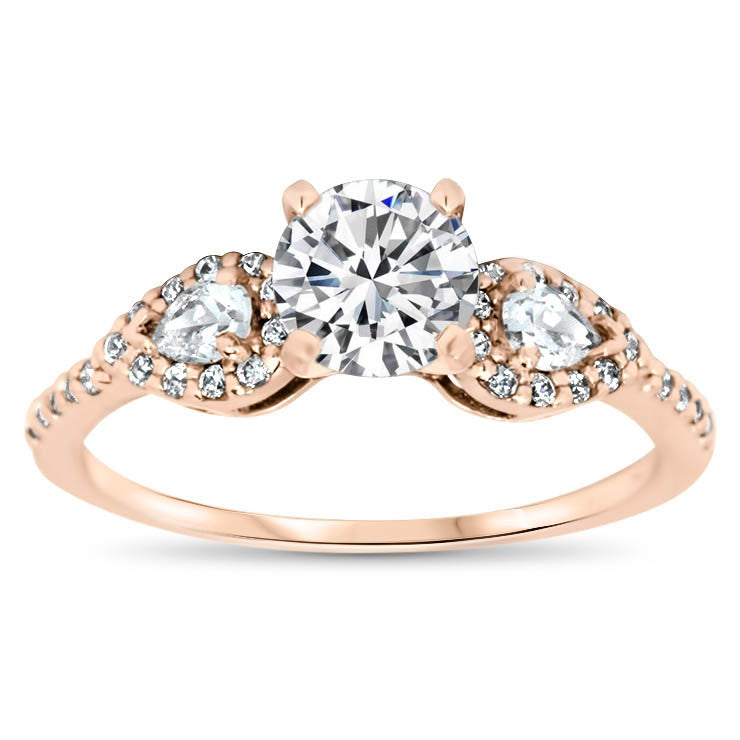 Dainty pear sale shaped engagement ring