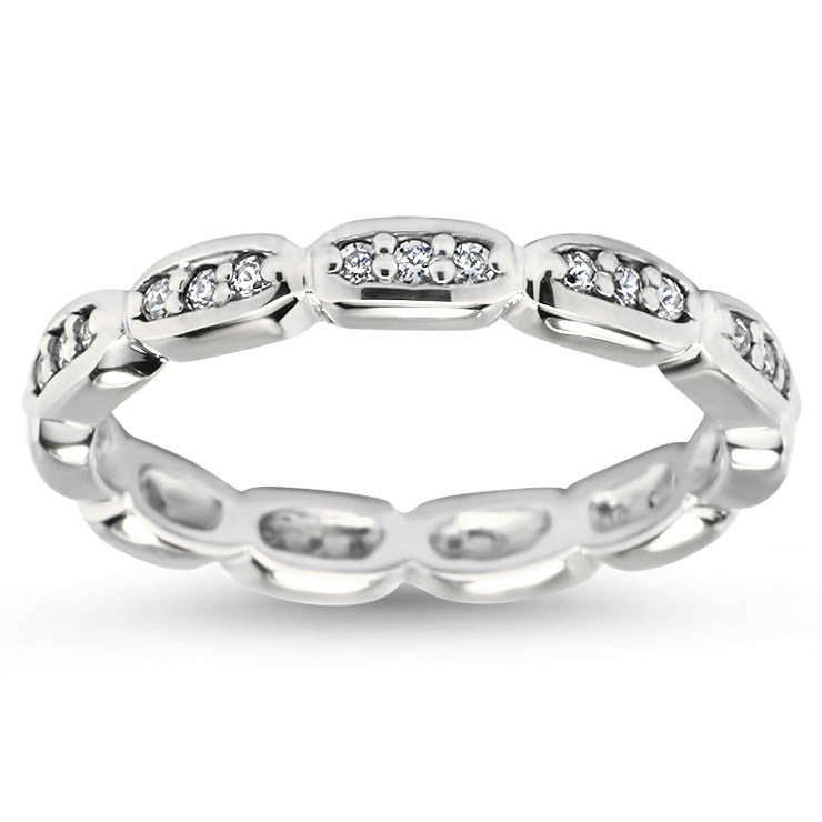Diamond Eternity Wedding - Sly - Moissanite Rings