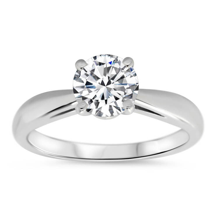 Cut Out Solitaire Moissanite Engagement Ring - Kyle - Moissanite Rings