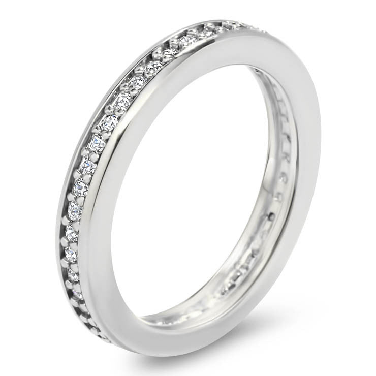 Diamond Eternity Wedding Band - Vida - Moissanite Rings