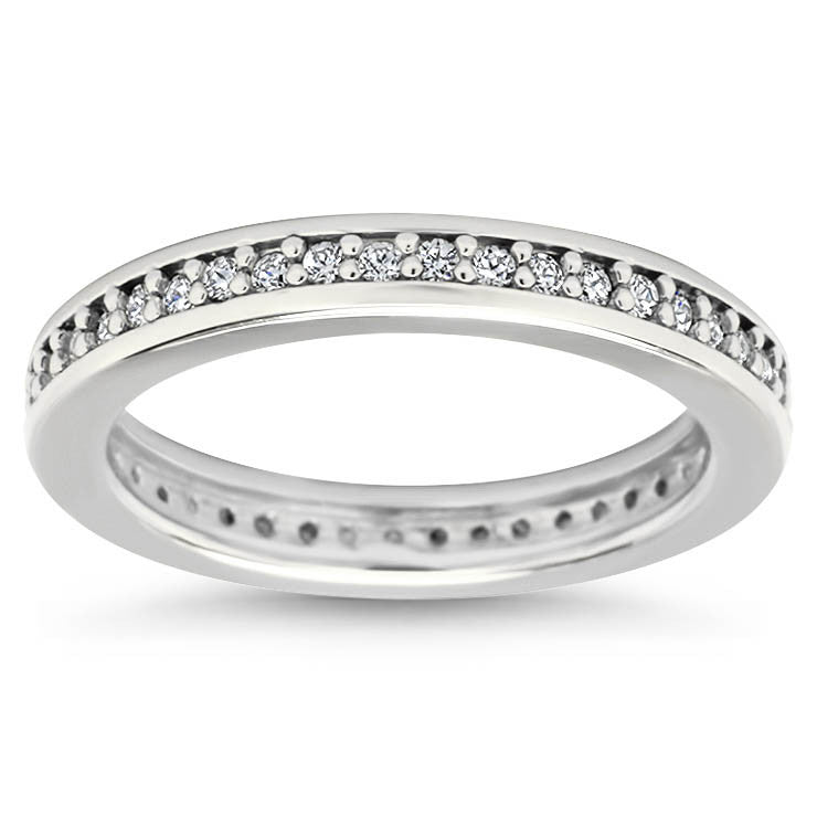 Diamond Eternity Wedding Band - Vida - Moissanite Rings