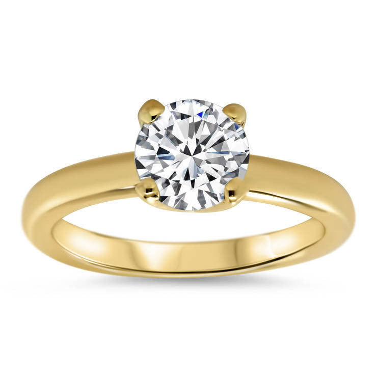 Forever One Solitaire Moissanite Engagement Ring - Farrah - Moissanite Rings