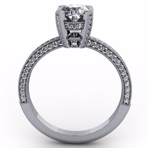 Oval Forever Brilliant Moissanite Engagement Ring - Covered In Love - Moissanite Rings