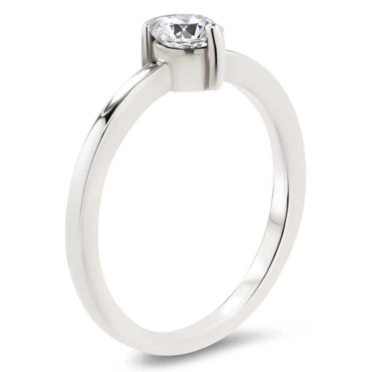 June Round Single Prong Engagement Ring – Bailey's Fine Jewelry