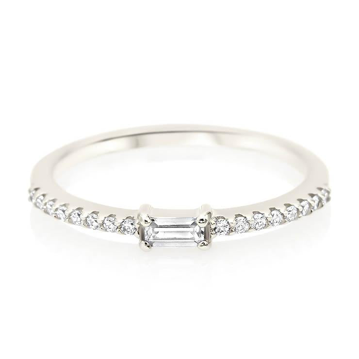 Single Baguette Diamond Band