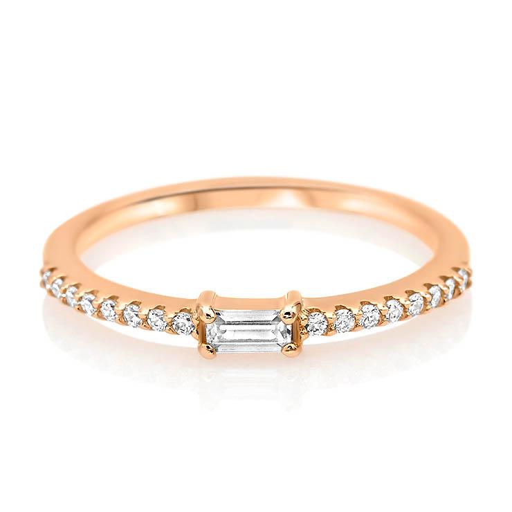 Single Baguette Diamond Band