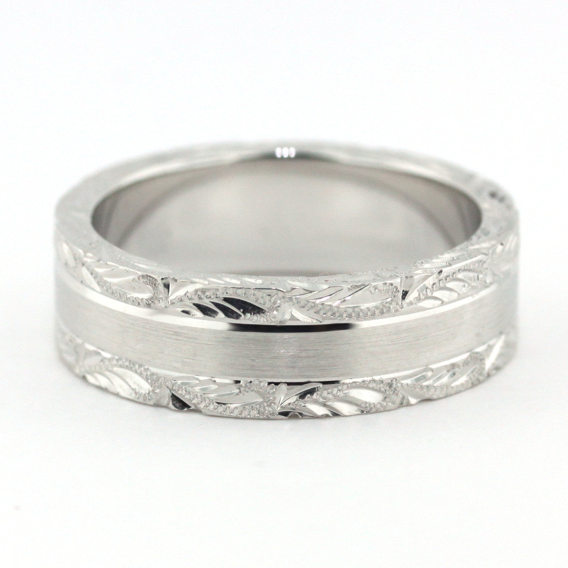 Men's Wedding Band - Love - Moissanite Rings