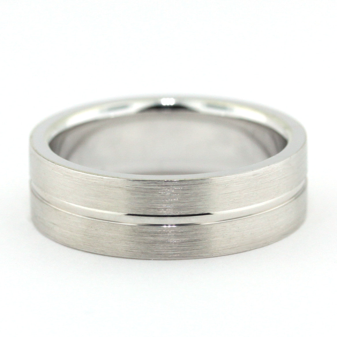 Men's Wedding Band - Bradley - Moissanite Rings