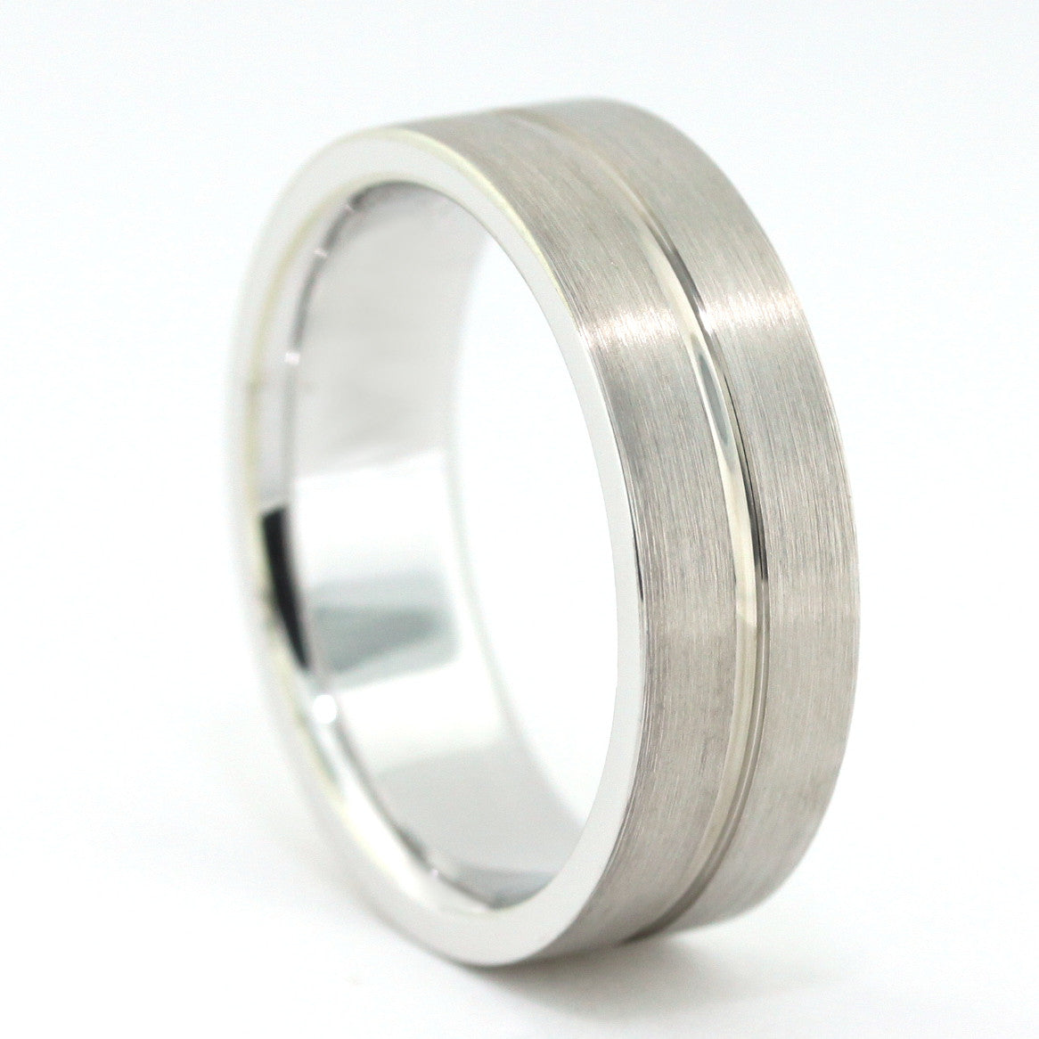 Men's Wedding Band - Bradley - Moissanite Rings