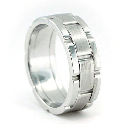 Men's Wedding Band - Home - Moissanite Rings